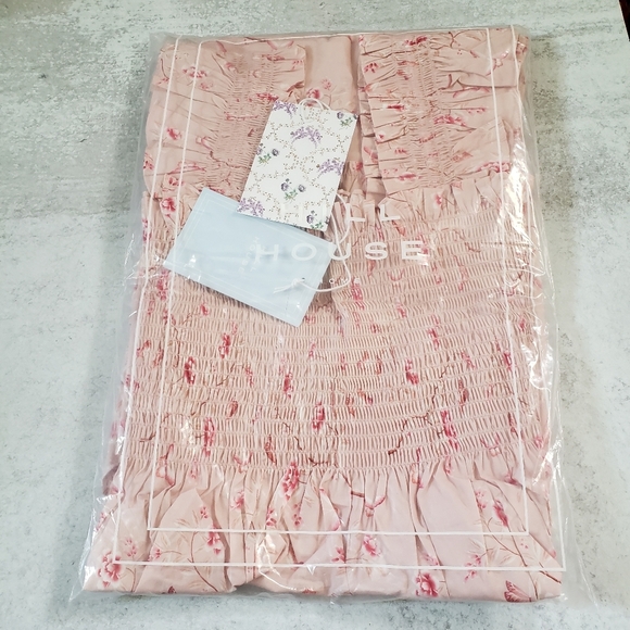 Bridgerton X Hill House Ellie Nap Dress Pink Floral SZ Small - Picture 2 of 4